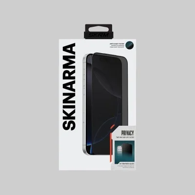 Skinarma Privacy Glass Screen Protector For Iphone 17 - Dustproof For Perfect Privacy And Security